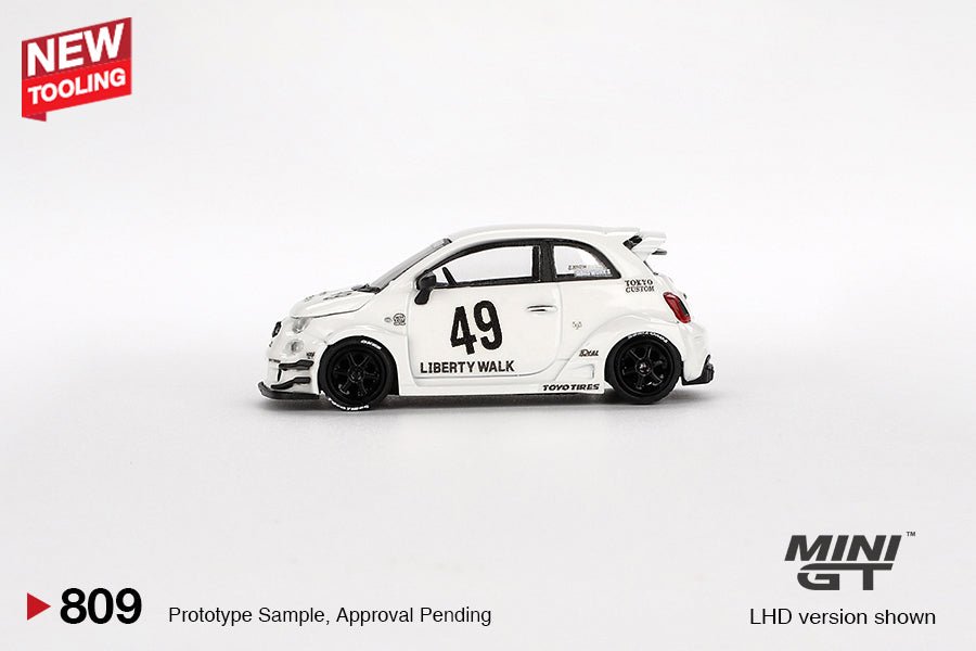 LB-WORKS x Abas Works ABARTH 595 Gara White - 1ISTO64