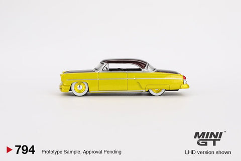 Lincoln Capri Hot Rod 1954 Lime Yellow - 1ISTO64