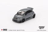 MINI GT Abarth 595 LB-WORKS x Abas Works Grey diecast - 1ISTO64