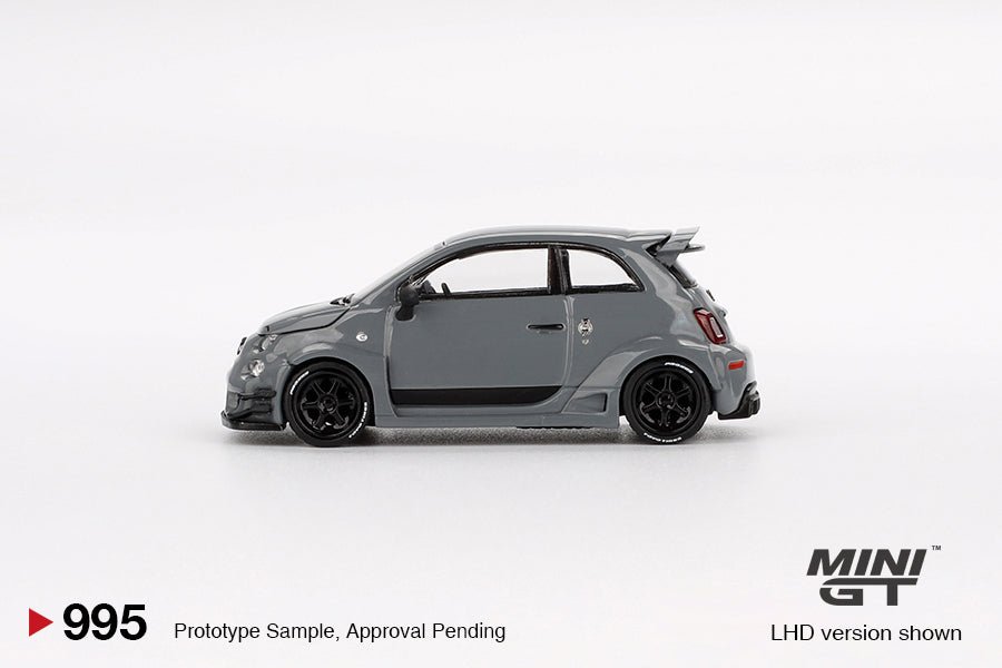 MINI GT Abarth 595 LB-WORKS x Abas Works Grey diecast - 1ISTO64