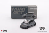 MINI GT Abarth 595 LB-WORKS x Abas Works Grey diecast - 1ISTO64