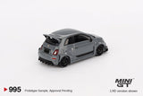 MINI GT Abarth 595 LB-WORKS x Abas Works Grey diecast - 1ISTO64