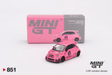 MINI GT ABARTH 595 LB-WORKS x Abas Works Pink - 1ISTO64