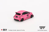 MINI GT ABARTH 595 LB-WORKS x Abas Works Pink - 1ISTO64