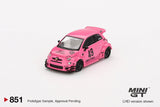 MINI GT ABARTH 595 LB-WORKS x Abas Works Pink - 1ISTO64