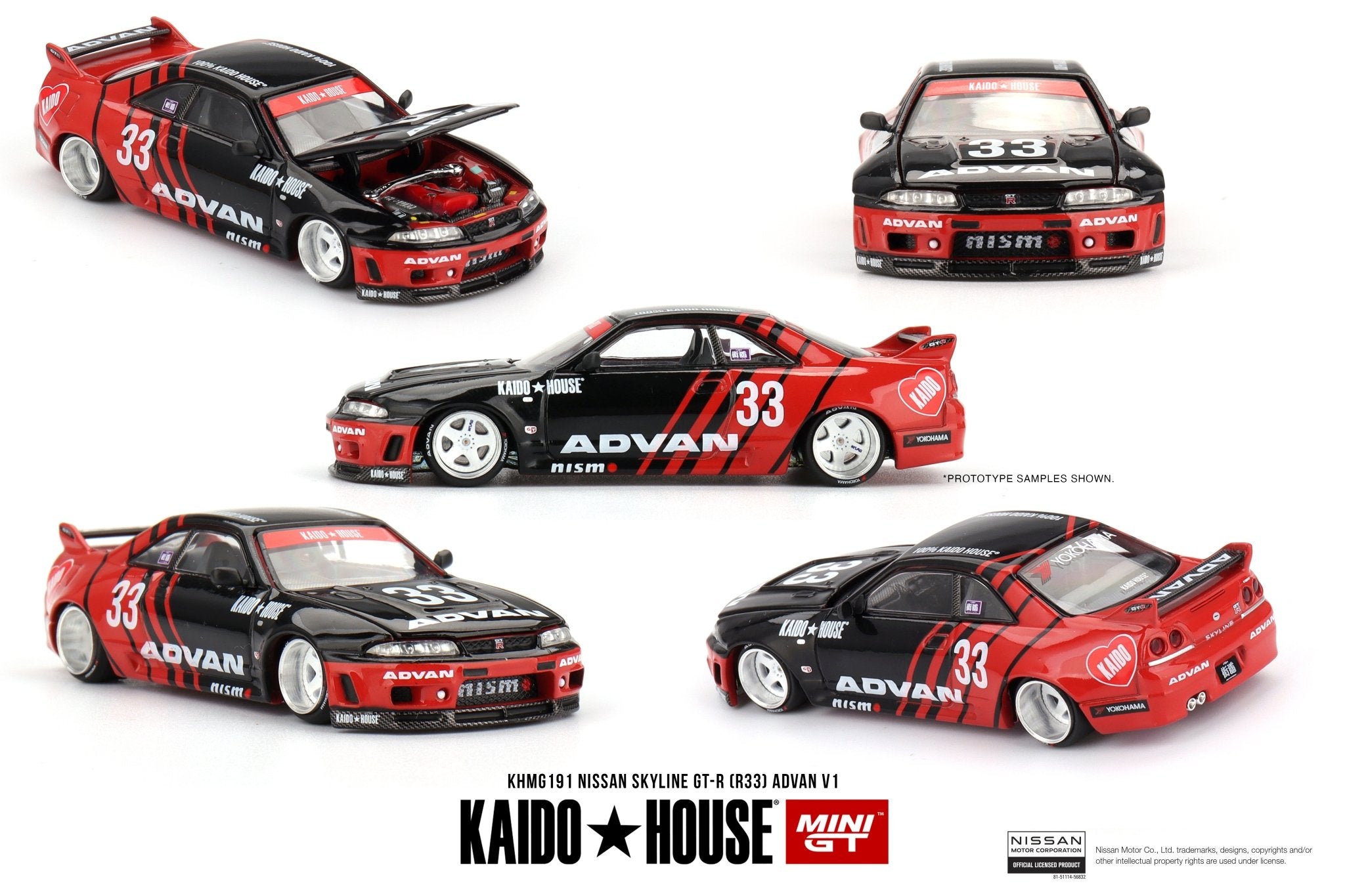 Nissan Skyline GT-R (R33) Kaido Works ADVAN - 1ISTO64