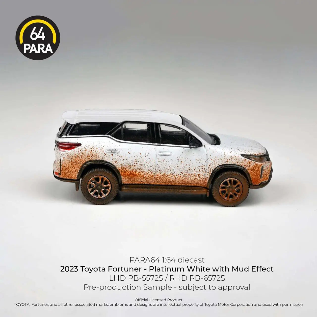 Para64  2023 Toyota Fortuner PLATINUM WHITE / MUDDY VERSION (Indonesia Exclusive)
