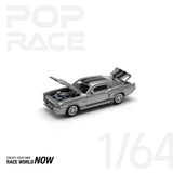 POPRACE 1:64 1967 SHELBY MUSTANG GT500 GREY/BLACK - 1ISTO64