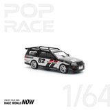 POPRACE 1:64 NISSAN STAGEA SIM0N'S GARAGE 62 - BLACK - 1ISTO64