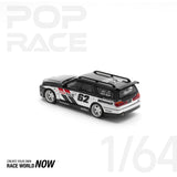 POPRACE 1:64 NISSAN STAGEA SIM0N'S GARAGE 62 - BLACK - 1ISTO64