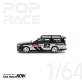 POPRACE 1:64 NISSAN STAGEA SIM0N'S GARAGE 62 - BLACK - 1ISTO64