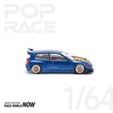 POPRACE 1:64 PANDEM CIVIC EG6 METALLIC BLUE - 1ISTO64
