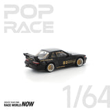 POPRACE 1:64 PANDEM Nissan Silvia S13 - Black - 1ISTO64