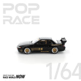 POPRACE 1:64 PANDEM Nissan Silvia S13 - Black - 1ISTO64