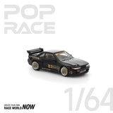 POPRACE 1:64 PANDEM Nissan Silvia S13 - Black - 1ISTO64
