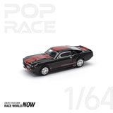 POPRACE 1:64 SHELBY MUSTANG GT500 DARK CHROME - 1ISTO64