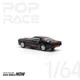 POPRACE 1:64 SHELBY MUSTANG GT500 DARK CHROME - 1ISTO64
