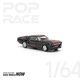 POPRACE 1:64 SHELBY MUSTANG GT500 DARK CHROME - 1ISTO64