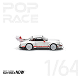 POPRACE 1:64 SINGER DLS TURBO (TRACK) - WHITE - 1ISTO64