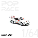 POPRACE 1:64 SINGER DLS TURBO (TRACK) - WHITE - 1ISTO64