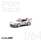 POPRACE 1:64 SINGER DLS TURBO (TRACK) - WHITE - 1ISTO64