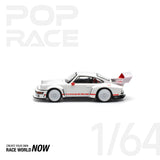 POPRACE 1:64 SINGER DLS TURBO (TRACK) - WHITE - 1ISTO64
