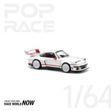 POPRACE 1:64 SINGER DLS TURBO (TRACK) - WHITE - 1ISTO64
