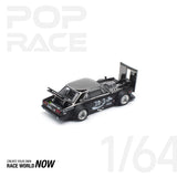 POPRACE 1:64 SKYLINE GT-R DRIFT (HAKOSUKA) - COCA COLA ZERO JP BLACK CHROME - 1ISTO64