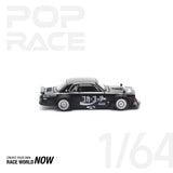 POPRACE 1:64 SKYLINE GT-R DRIFT (HAKOSUKA) - COCA COLA ZERO JP BLACK CHROME - 1ISTO64