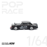 POPRACE 1:64 SKYLINE GT-R DRIFT (HAKOSUKA) - COCA COLA ZERO JP BLACK CHROME - 1ISTO64