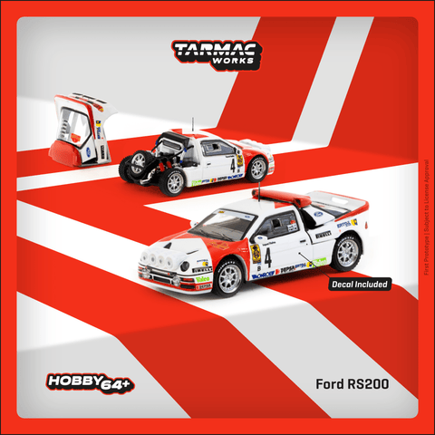 Tarmac Works 1:64 Ford RS200 Rallye Catalunya 1986 - 1ISTO64