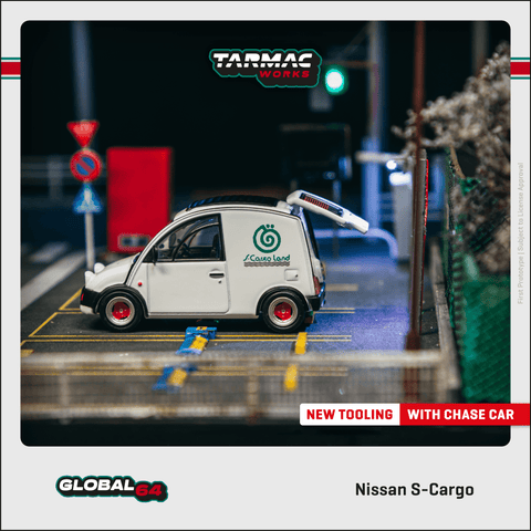 Tarmac Works 1:64 Nissan S-Cargo White - 1ISTO64