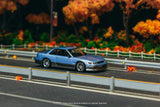 Tarmac Works 1/64 VERTEX Nissan Silvia S13 Blue/Grey - GLOBAL64 - 1ISTO64
