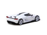 Tarmac Works Koenigsegg CC850 White with Cards Combo Set GLOBAL64 - 1ISTO64