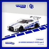 TARMAC WORKS LB-WORKS NISSAN GT-R R35 type 2 White - 1ISTO64